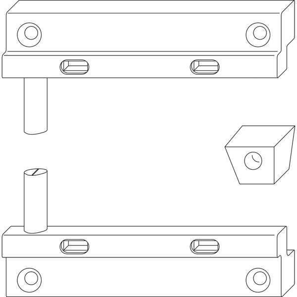 MACO Schließzapfenplatten-Garnitur BLR