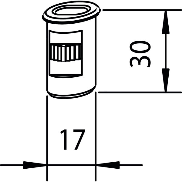 Maco Bodenbüchse Schließblech für Türkantriegel mit Rückholfeder ø 17 mm Stahl