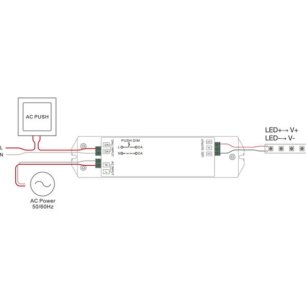 LED-Netzgerät McLED DALI dimmbar 24 V/DC