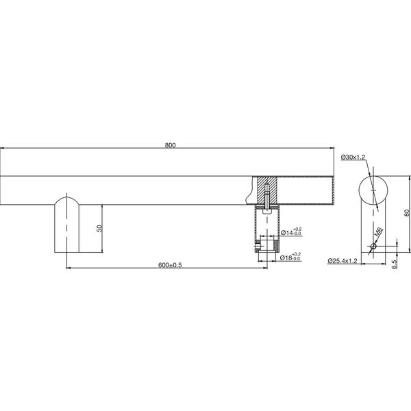 MARCHESI Türgriff 4800 – gerade