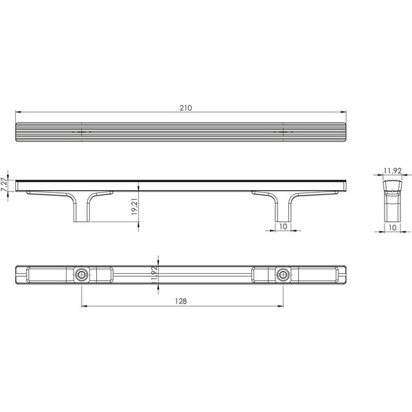 alles im griff Griff Francis, Aluminium/Zinkdruckguss schwarz matt