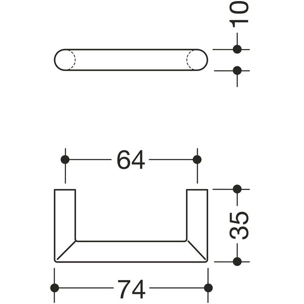 HEWI Möbelgriff ø 10 mm – HEWI 562 matt