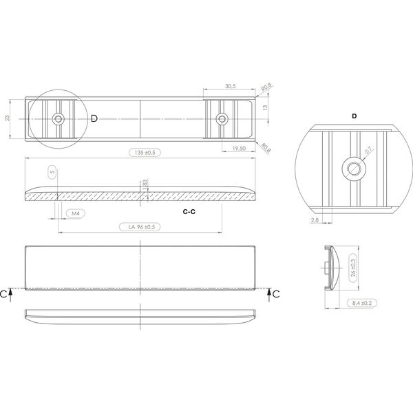 FURNIPART Möbelgriff Rollo