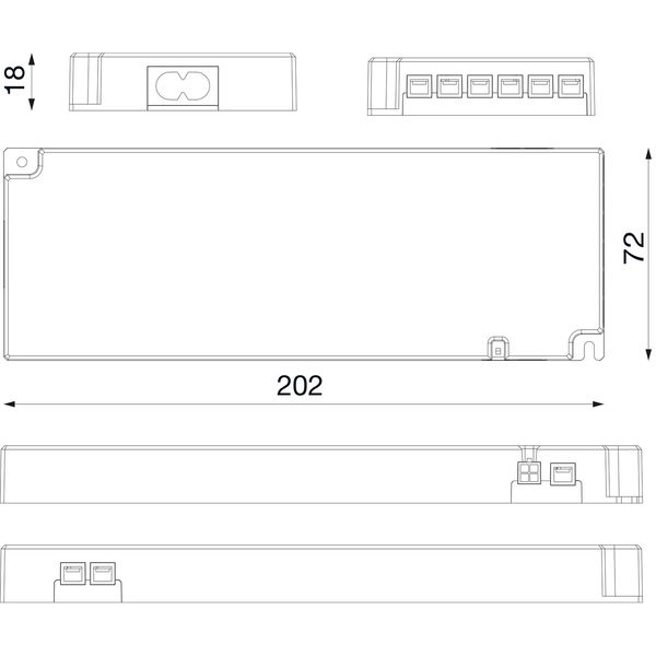 SIRO LED-Netzgerät SL-NTS, 24 V/DC, LED-Anschlussbuchsen