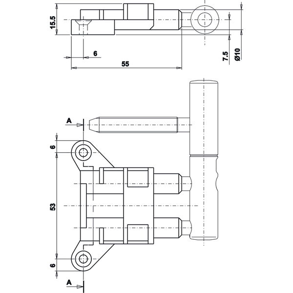 OTLAV Anschraubtasche Typ JR 519, Kunststoff schwarz