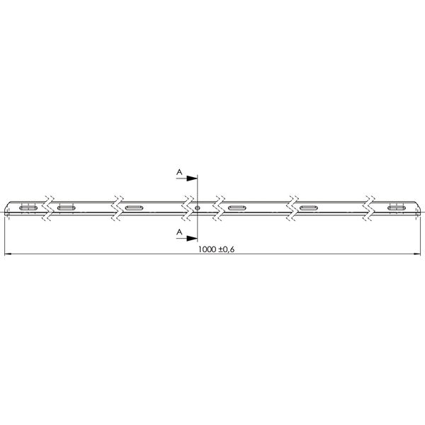 V-Leiste Breite 60mm Nuttiefe 16mm, Stahl verzinkt
