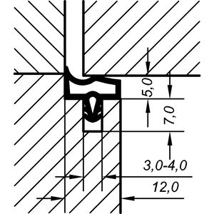 PRIMO Innentürdichtung AC 3967 KS