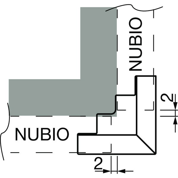 L&S Eckteile zu Aufbauprofil Nubio