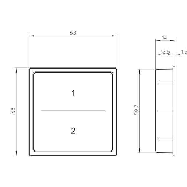 SIRO PushPower Einbauschalter 55 2-fach