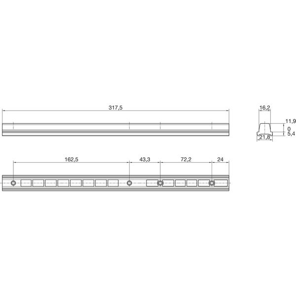 Roto NT/NX Adapterprofil Ecklager Designo Fensterbeschlag zu Bodenschwelle Topitz Z065, weiß