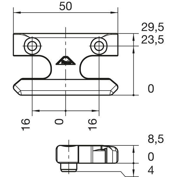 ROTO NT/NX Schließstück Holz Eurofalz 30 mm 13V Zink