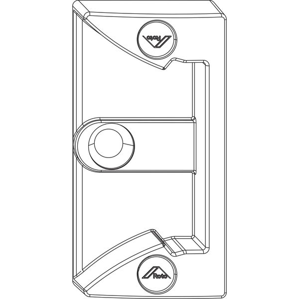 ROTO NX Schnäpper Rahmenteil 13V BRÜGMANN/KBE/KÖMMERLING/TROCAL/VEKA silber