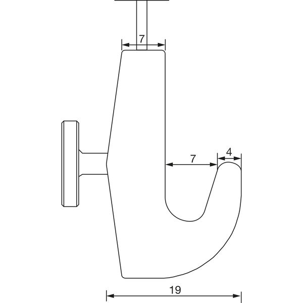 RONTEC Bilderschienen-Klemm-Bilderhaken 7 kg Aluminium vernickelt