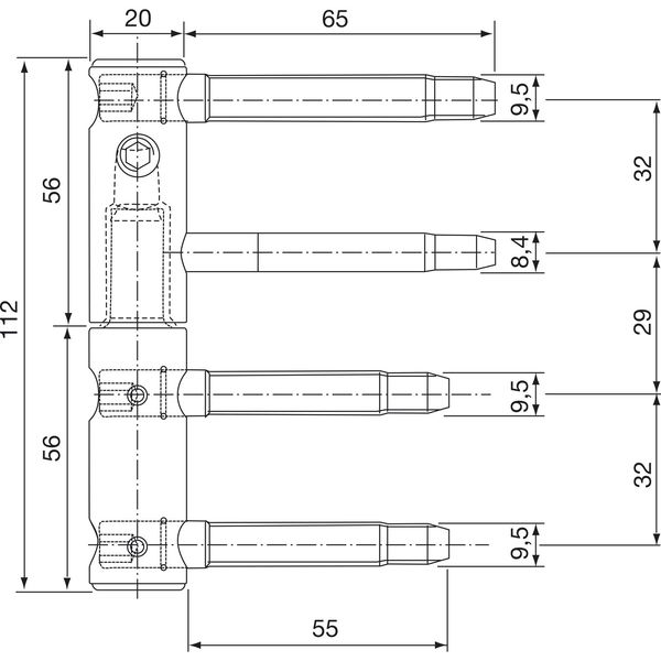 SFS Holz-Türband 3-DIM zweiteilig, 20 mm