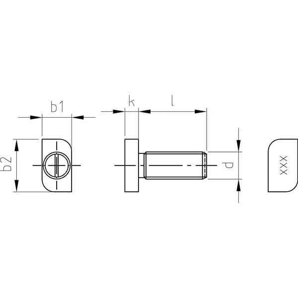 Hammerkopfschraube Typ 20/12  M 8x 20 – Edelstahl A2