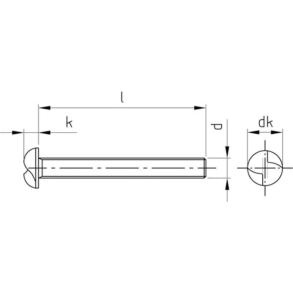 Einwegsicherheitsschraube Halbrundkopf M4x16, Edelstahl A2, metrisches Gewinde, Einwegantrieb, 100 Stück