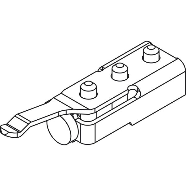 Schienenpuffer HAWA-Frontslide 60/A m. einstellbarer Rückhalterung