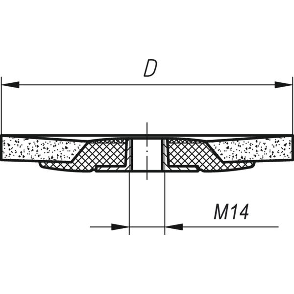 LUKAS Schleiflamellenteller SLTflex Zirkonkorund ø 125 mm Korn 40