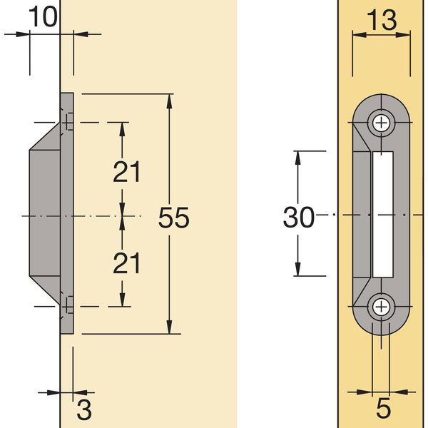 HETTICH Schließwinkel Typ 5514, Prestige 2000 Zubehör