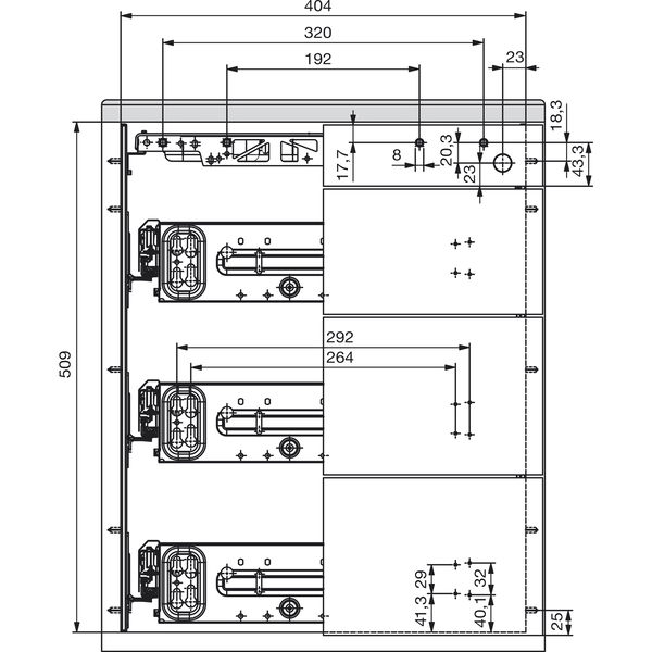 HETTICH Schreibtisch-Container Systema Top 2000 Schnellmontage Set S1