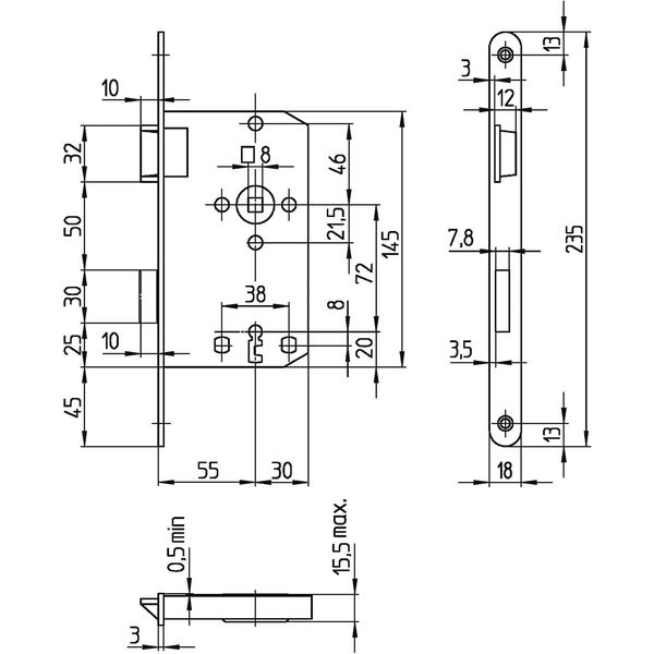 SAG Einstemmschloss 1 246000