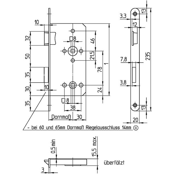 SAG Einstemmschloss 1 413000