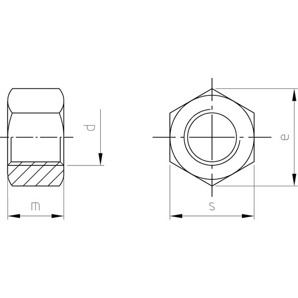 Sechskantmuttern UNI 5587 – Edelstahl A4