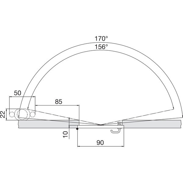 GRUNDMANN Türgucker ø 14 mm WG 582, brandschutztauglich