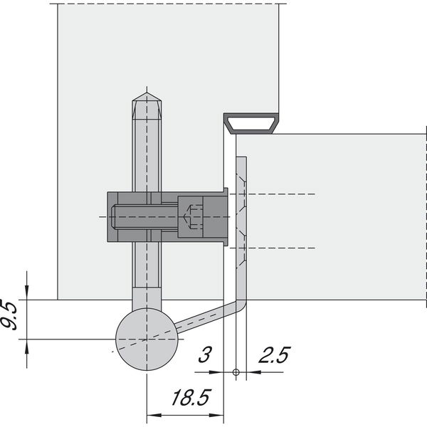 SIMONSWERK Klemmbock für Holzzargen V 3604, Stahl verzinkt