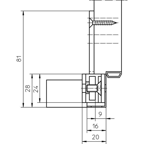 SIMONSWERK Aufnahmeblock V 7502 3D, verstellbar, Stahl verzinkt