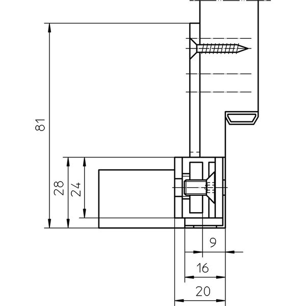 SIMONSWERK Aufnahmeblock V 7502 3D, verstellbar, Stahl verzinkt