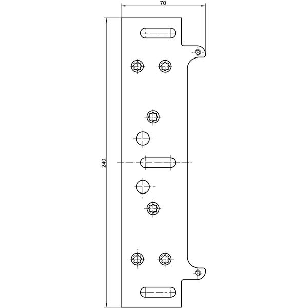 SIMONS Befestigungsplatte f.Futterzarge Keep Close KCM50FZ zu TEG310 2D,verzinkt