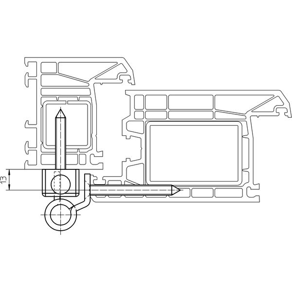 Haustürband SIKU RB 5020 3D, Stiftsicherung