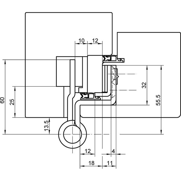Simonswerk Objektband VX 7859/160-4 FD 18/12 – Türband Bandhöhe 160mm, Edelstahl schwarz