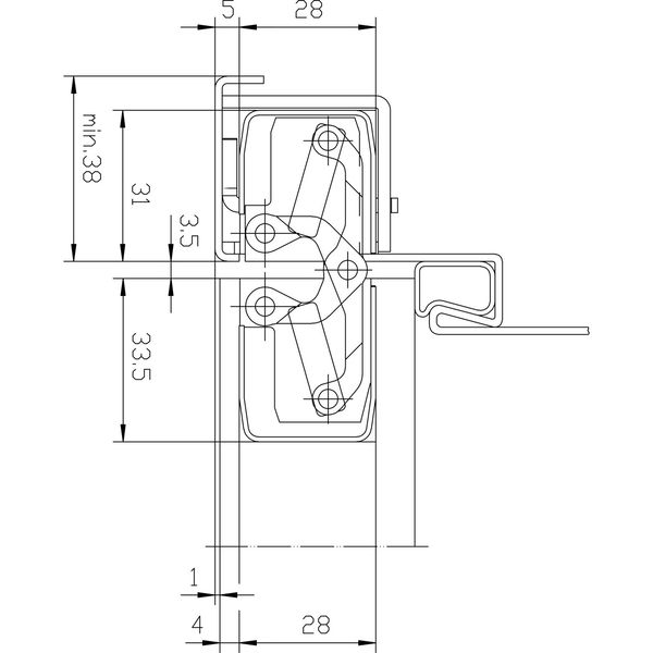 SIMONS Türband TECTUS TE 340 3D FR, verdeckt, silberfärbig beschichtet