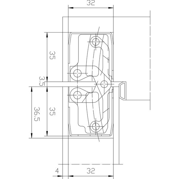 Türband TECTUS TE 540-FR 3D, verdeckt, silberfärbig beschichtet Inhalt: 2 Stück