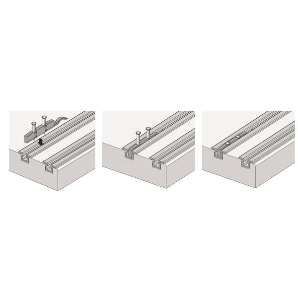 Hettich SlideLine 55 Plus Zuhaltung für links oder rechts, Kunststoff anthrazit