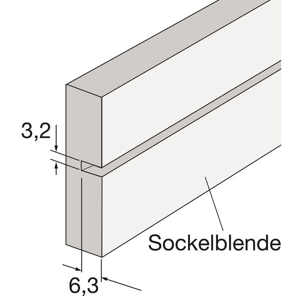 HETTICH Sockelblendenhalter zu Sockelverstellfuß Korrekt