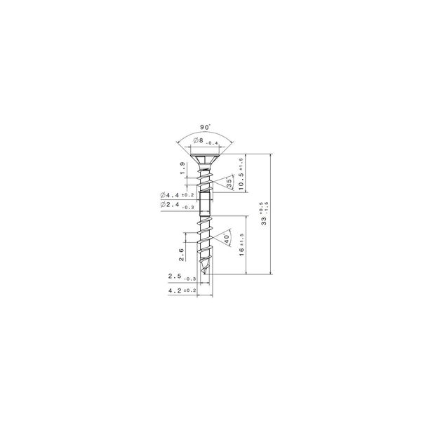 Spax Senkmultikopf ø 4,0×33 mm Teilgewinde Schrauben (Holzschrauben) T20 Wirox