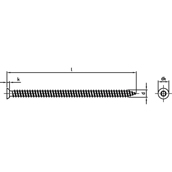 Fensterrahmenanker Senkkopf Torx – Edelstahl A2