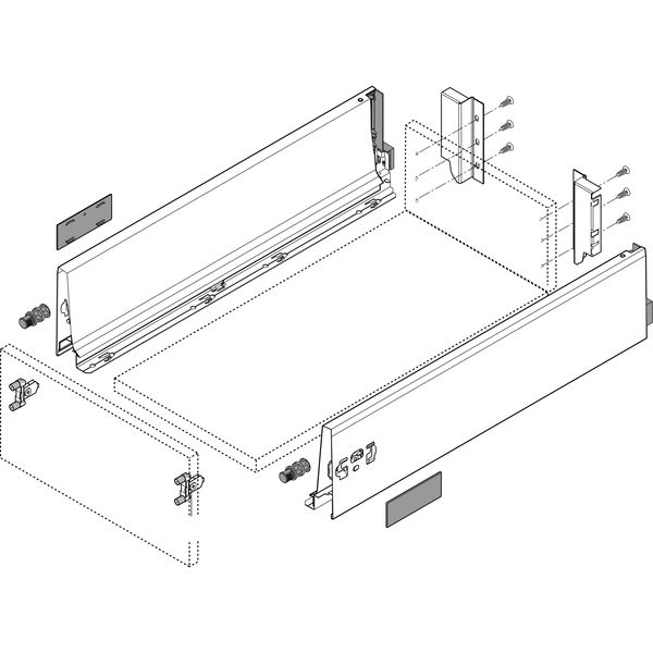 BLUM TANDEMBOX antaro Beschlägegarnitur Zargenhöhe K – TIP-ON BLUMOTION