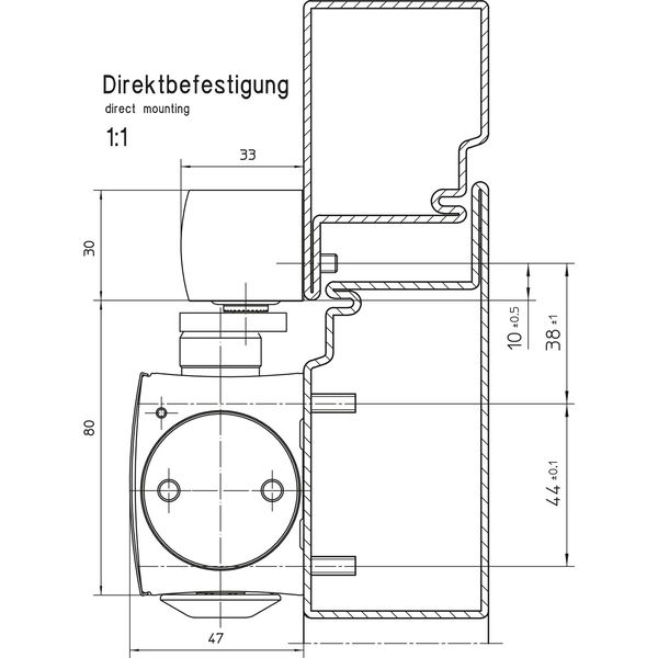 Geze Türschließer TS 5000 L BG ECline EN 3-5 mit Gleitschiene 1-flügelig, silber