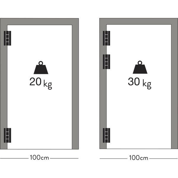 Federband SF 120 dreiteilig, Bandhöhe 120 mm, Rollen ø 16 mm,Alu silber eloxiert