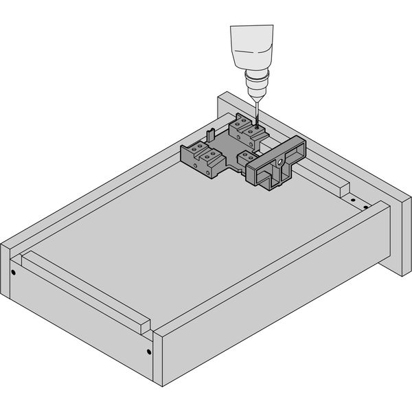 BLUM Bohrlehre für TANDEM/MOVENTO, Kunststoff/Stahl