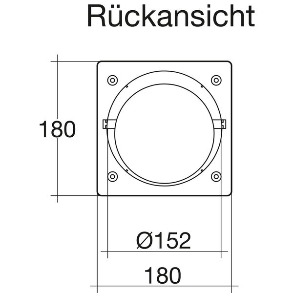 Rundrohr Mauerkasten Aeroboy, Edelstahl, mit elektronischer Abluftventilklappe