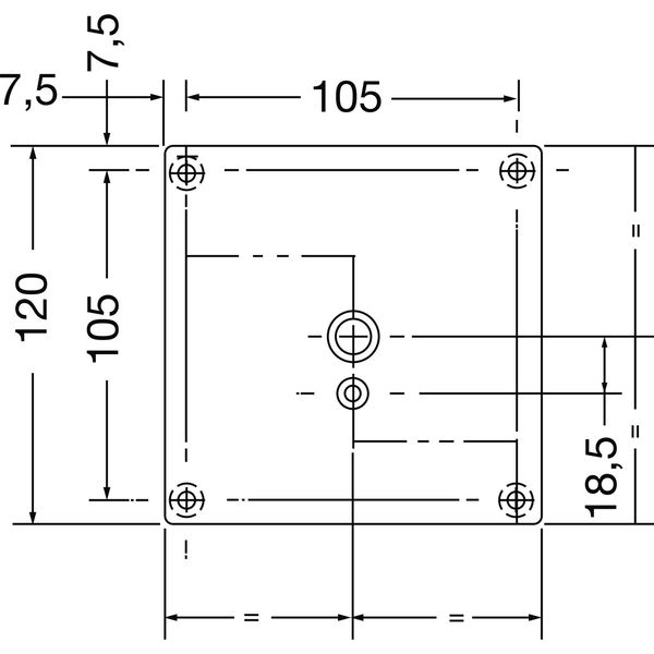 SIMAUSROM Tischfuß 70 x 70 mm