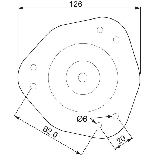 Tischfuß ø 60 mm