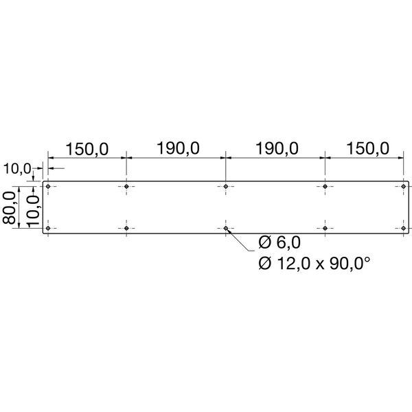 Tischkufe A-Form 80×20 mm, B 700, H 720 mm