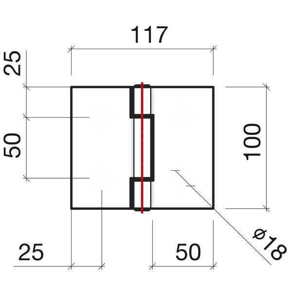 Saunaglastürband eckig, Glas – Glas