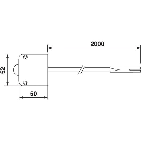 Türkontaktschalter 230 V, 2000 mm Leitung mit codiertem Mini-Stecker